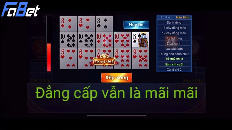 Luật chơi game bài mậu binh tại nhà cái Fabet